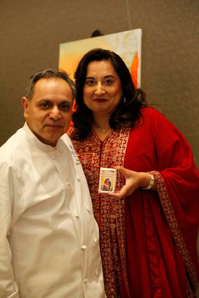 Monica with Rajeev Sethi at Hilton Alexandria Mark Center.